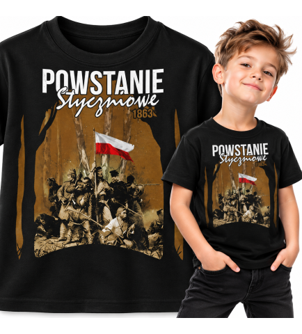 KOSZULKA DZIECIĘCA  Patriotyczna POWSTANIE STYCZNIOWE